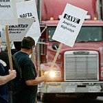 Protest Mexican trucks at Otay mesa